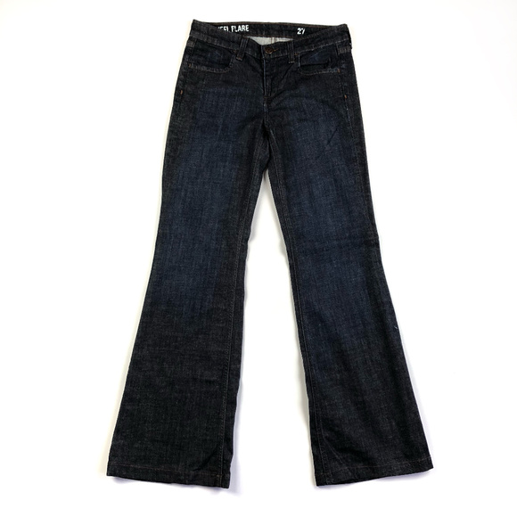 J. Crew Denim - J Crew High Heel Flare Dark Wash Denim Jeans / 27